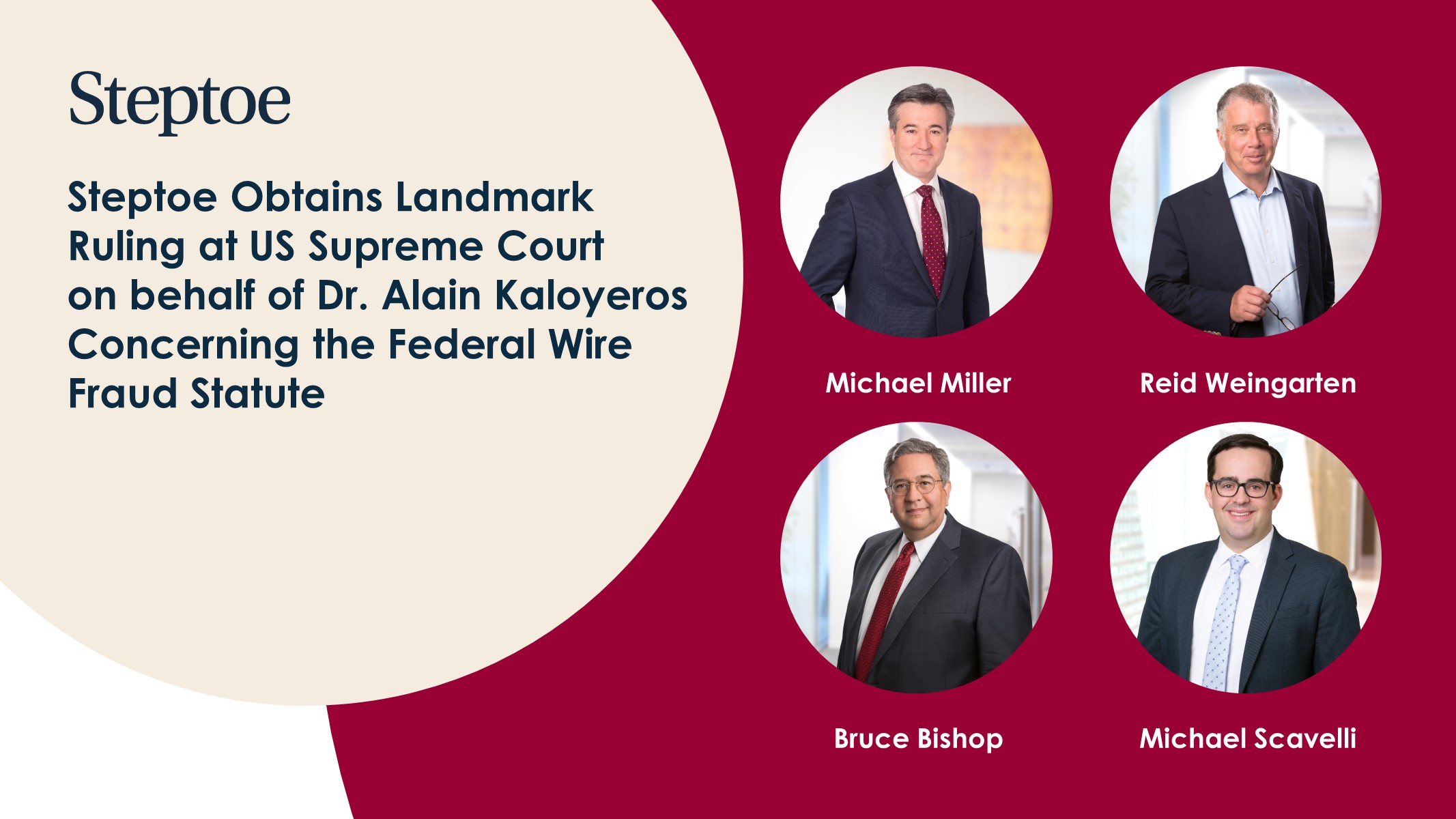 Steptoe Obtains Landmark Ruling at US Supreme Court on behalf of Dr