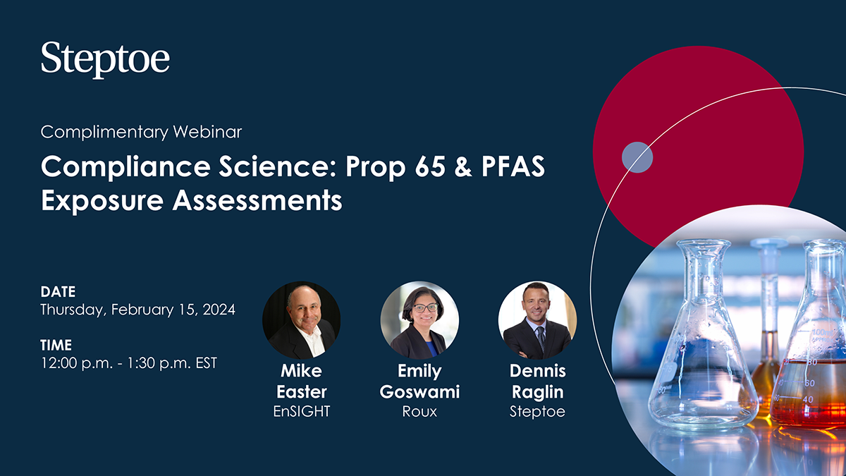 Compliance Science Prop 65 & PFAS Exposure Assessments Steptoe