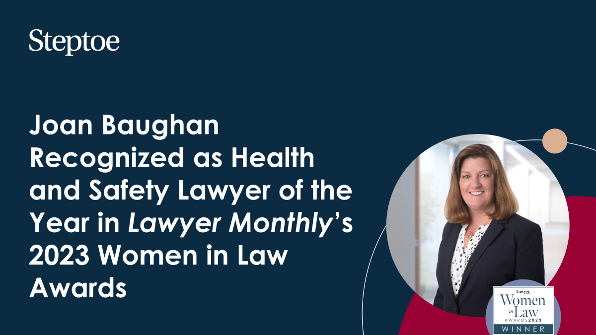 Joan Baughan Recognized as Health and Safety Lawyer of the Year in