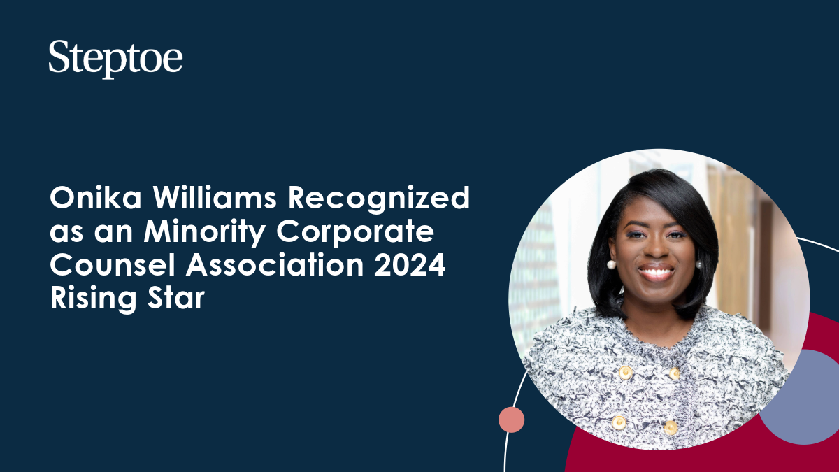 Onika Williams Recognized as an Minority Corporate Counsel Association